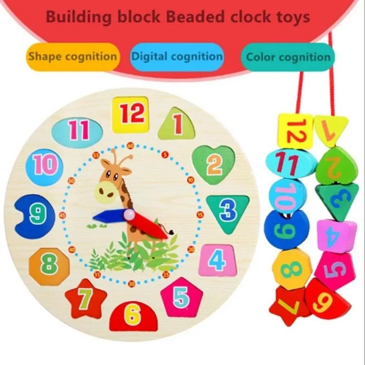 Educational Multicolored Clock Puzzle