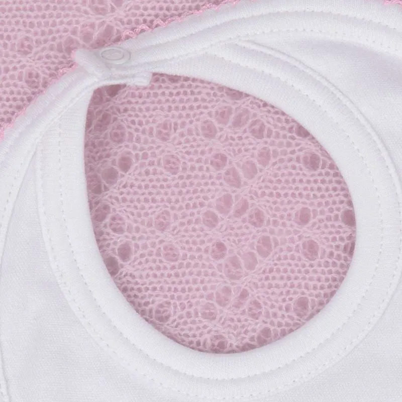 G.H.Hurt & Son Baby Fawn Bib (One Size) - Pink
